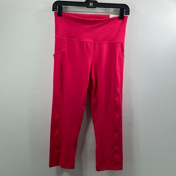 ID Ideology High-Rise Cropped Leggings Watermelon Pop Size S NWT - Picture 1 of 10